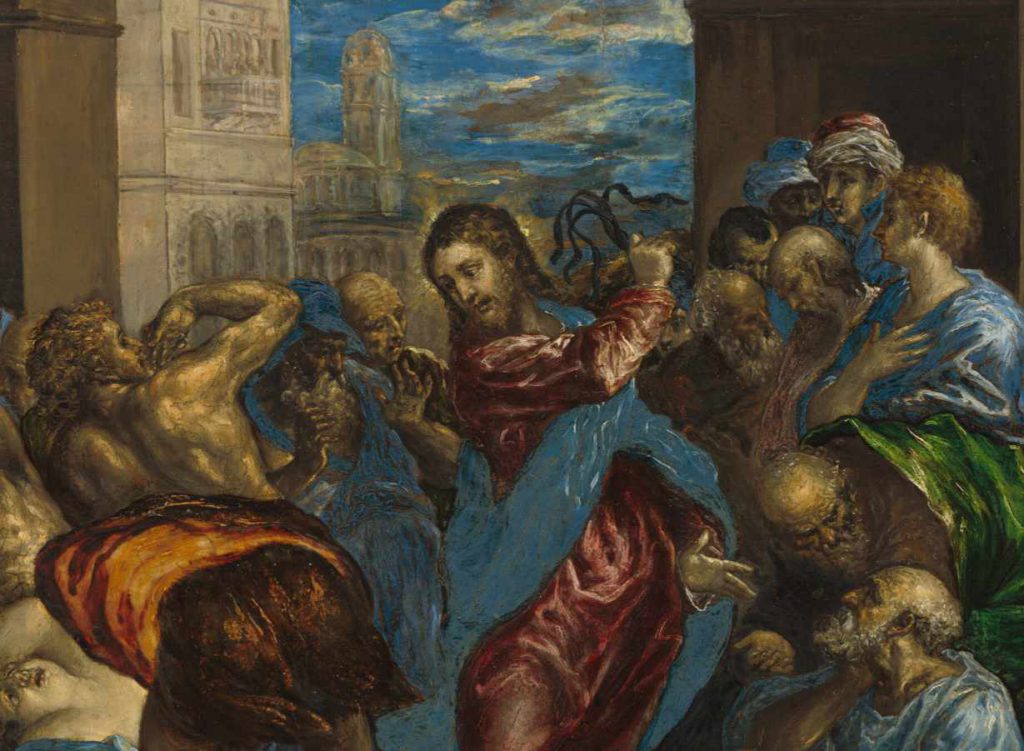 El-Greco - Wypędzenie przekupniów z światyni-