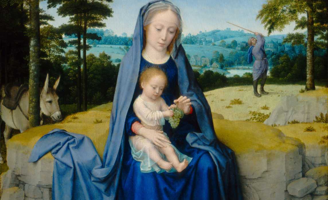 David - Postój w drodze do Egiptu - fragment