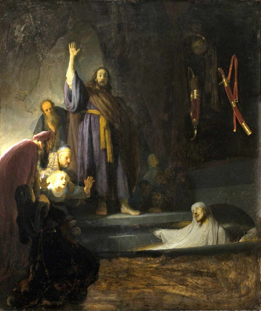 Rembrandt - Wskrzeszenie Łazarza